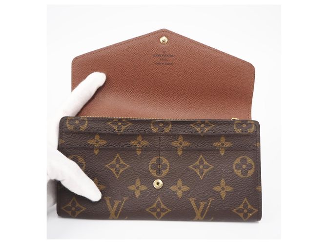Louis Vuitton Monogram Portefeuille Sarah Long Wallet Braun Beige - Ansicht 10