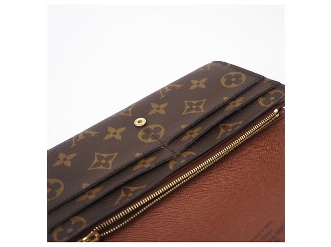 Louis Vuitton Monogram Portefeuille Sarah Long Wallet Braun Beige - Ansicht 11