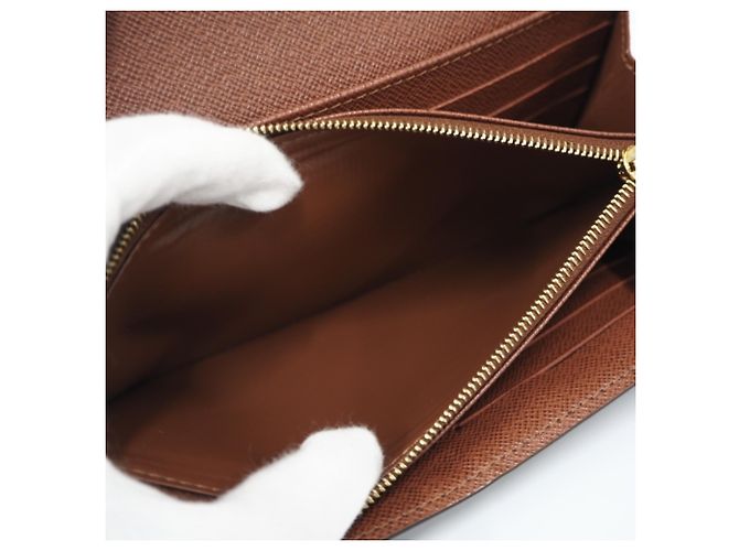 Louis Vuitton Monogram Portefeuille Sarah Long Wallet Braun Beige - Ansicht 13
