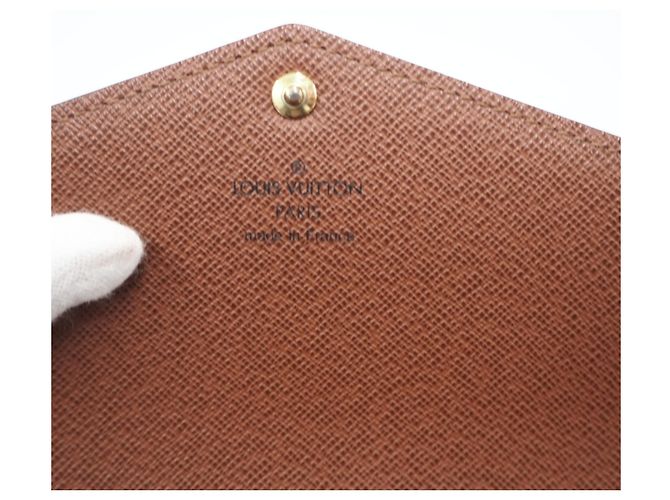 Louis Vuitton Monogram Portefeuille Sarah Long Wallet Braun Beige - Ansicht 14