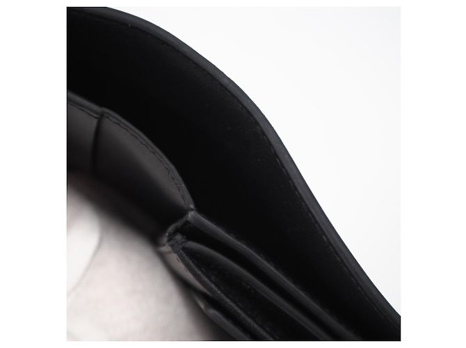 Triomphe Céline Portafoglio Tri-Fold in pelle nera Celine Nero - vista 11