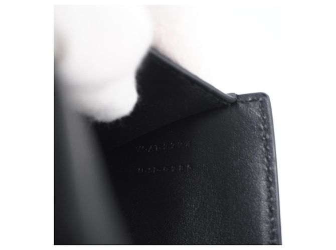 Triomphe Céline Portafoglio Tri-Fold in pelle nera Celine Nero - vista 15