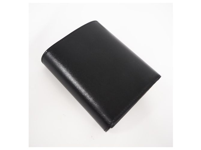 Triomphe Céline Portafoglio Tri-Fold in pelle nera Celine Nero - vista 2