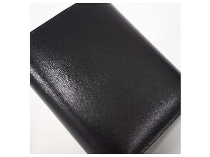 Triomphe Céline Portafoglio Tri-Fold in pelle nera Celine Nero - vista 4