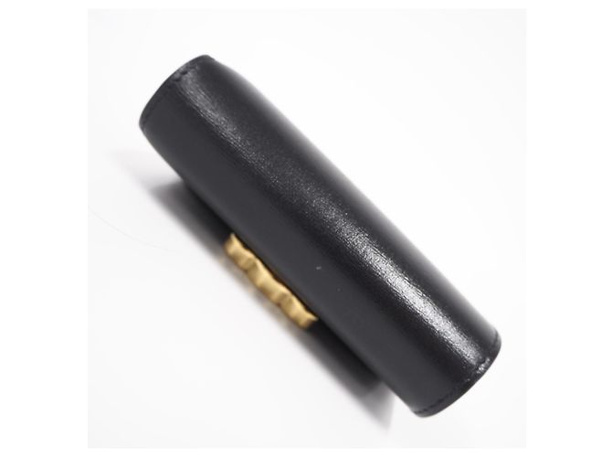 Triomphe Céline Portafoglio Tri-Fold in pelle nera Celine Nero - vista 7