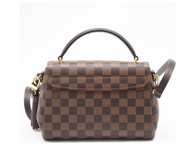 Bolsa de Ombro Louis Vuitton Damier Croisette Marrom Preto Bege Damier ebene - vista 2