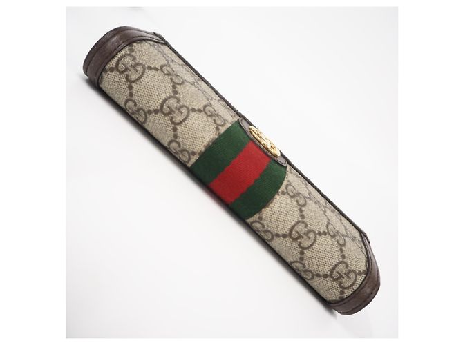 Portafoglio Continental GUCCI GG Supreme Ophidia Marrone Multicolore Beige - vista 5