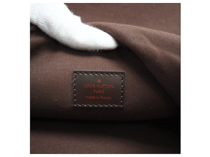 Sac à épaule Louis Vuitton Damier Spencer Marron Beige Damier ebène - vue 19
