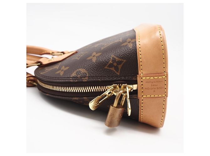 Bolso Louis Vuitton Monogram Alma BB Castaño Multicolor - vista 10