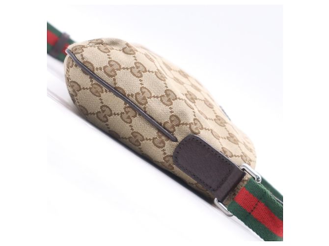 Borsa a tracolla Gucci GG Canvas Sherry Line Marrone Multicolore - vista 8