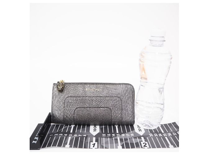 Bulgari Cartera larga Bvlgari Serpenti con cierre redondo Plata - vista 3