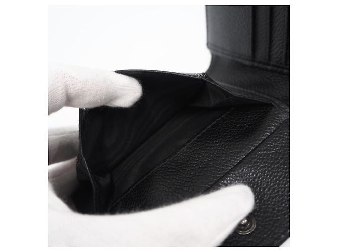 Prada Vitello Daino Triangle Logo Bi-fold Wallet Navy blue - view 13