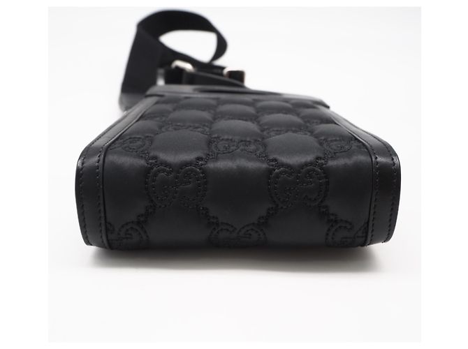 Mini Borsa Top Handle Gucci GG Matelassé Nero Porpora - vista 7
