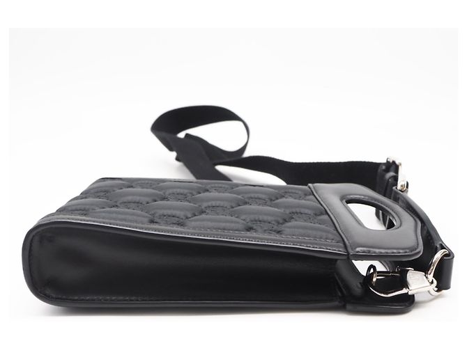 Mini Borsa Top Handle Gucci GG Matelassé Nero Porpora - vista 8