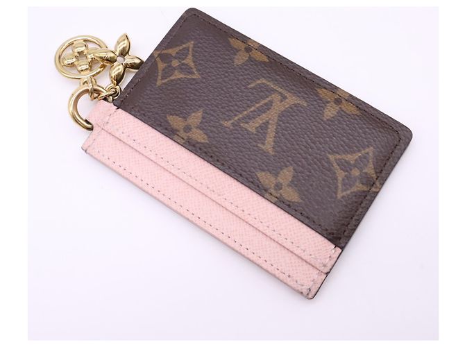 Louis Vuitton Monogram Kartenetui Braun Pink Beige - Ansicht 10