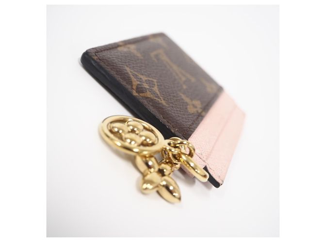 Louis Vuitton Monogram Kartenetui Braun Pink Beige - Ansicht 4