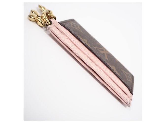 Louis Vuitton Monogram Kartenetui Braun Pink Beige - Ansicht 9