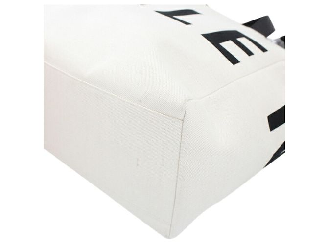 Borsa Tote Balenciaga in tela e pelle Nero Bianco sporco - vista 11