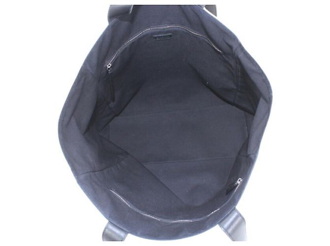 Borsa Tote Balenciaga in tela e pelle Nero Bianco sporco - vista 13