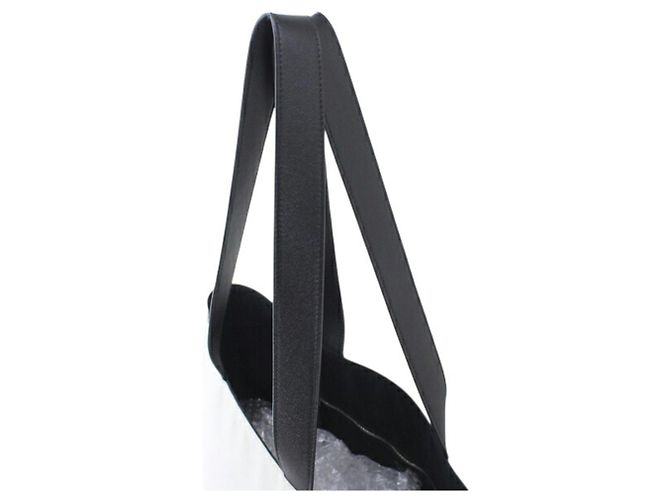 Borsa Tote Balenciaga in tela e pelle Nero Bianco sporco - vista 8