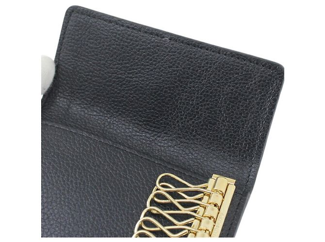 Louis Vuitton Porte-clés 6-clés Monogram Empreinte Noir - vue 7