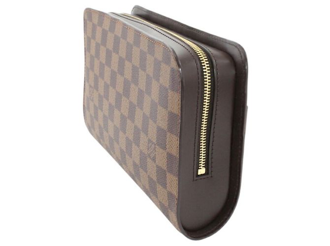 Bolso de mano Louis Vuitton Saint para hombre Castaño Damier ebene - vista 3