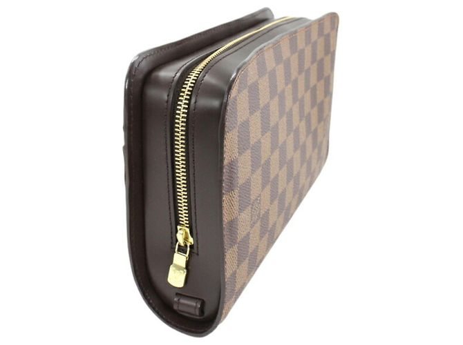 Bolso de mano Louis Vuitton Saint para hombre Castaño Damier ebene - vista 4