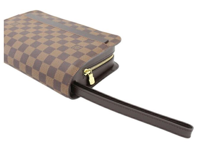 Bolso de mano Louis Vuitton Saint para hombre Castaño Damier ebene - vista 5