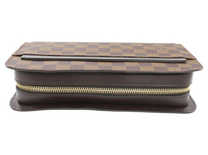 Bolso de mano Louis Vuitton Saint para hombre Castaño Damier ebene - vista 7