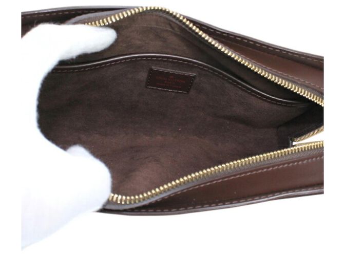 Bolso de mano Louis Vuitton Saint para hombre Castaño Damier ebene - vista 8