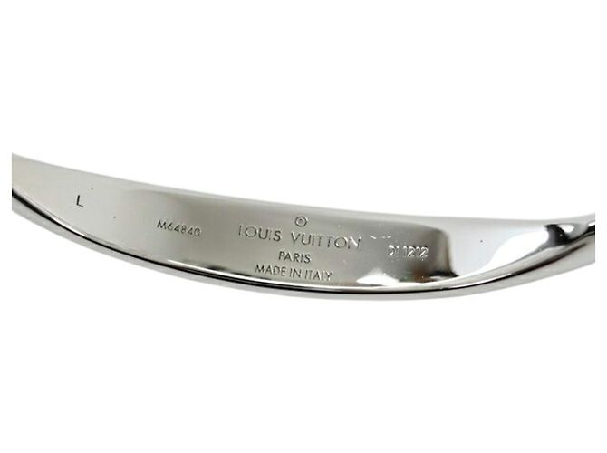 Bracelet Jonc Monogram Large Louis Vuitton en Argent Argenté - vue 11
