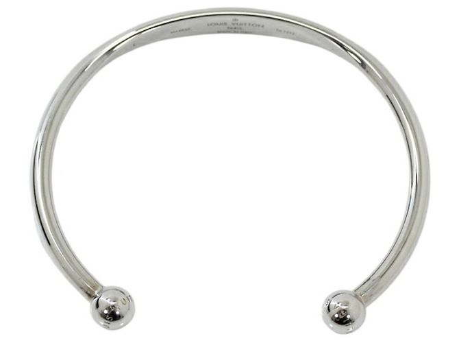 Bracelet Jonc Monogram Large Louis Vuitton en Argent Argenté - vue 12