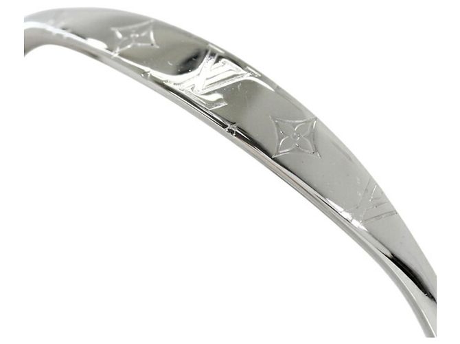 Bracelet Jonc Monogram Large Louis Vuitton en Argent Argenté - vue 2