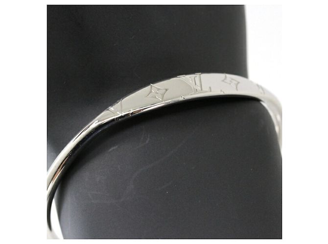 Bracelet Jonc Monogram Large Louis Vuitton en Argent Argenté - vue 6