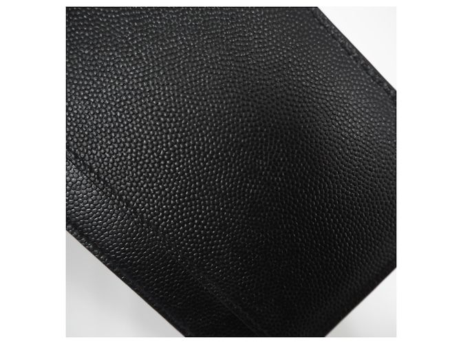 Yves Saint Laurent Black Leather Card Case - view 4