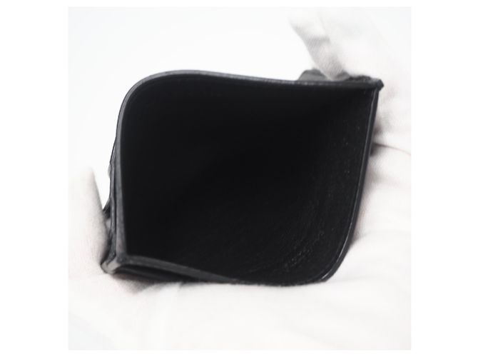Yves Saint Laurent Black Leather Card Case - view 9