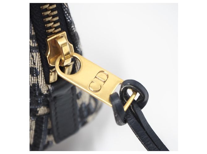 Borsa Pochette Christian Dior Trotter Marrone Blu navy - vista 10