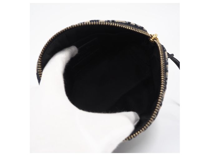 Borsa Pochette Christian Dior Trotter Marrone Blu navy - vista 11