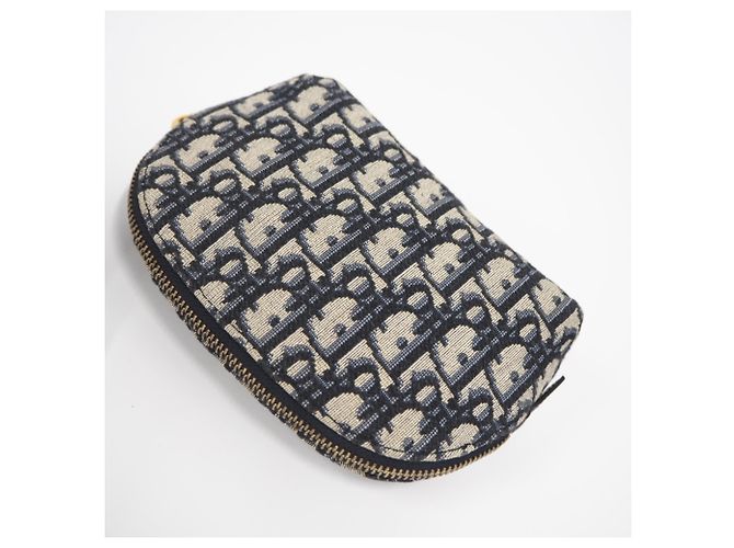 Borsa Pochette Christian Dior Trotter Marrone Blu navy - vista 2