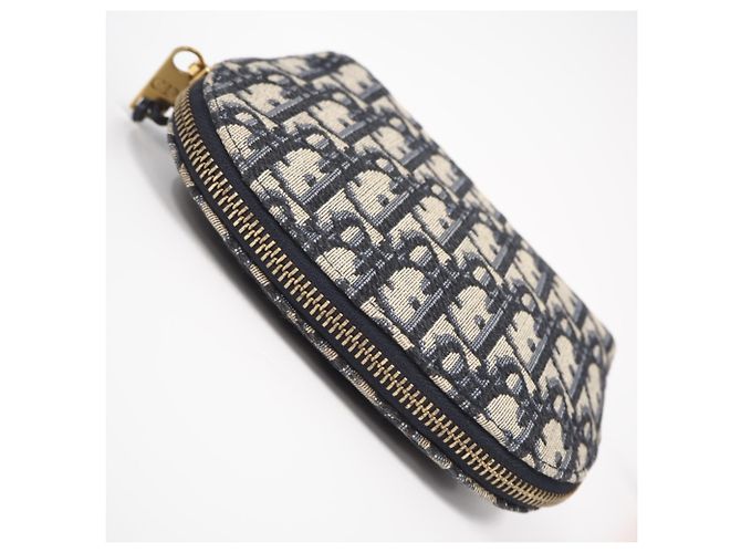 Borsa Pochette Christian Dior Trotter Marrone Blu navy - vista 5