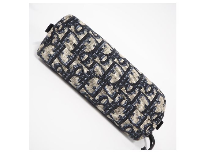 Borsa Pochette Christian Dior Trotter Marrone Blu navy - vista 6