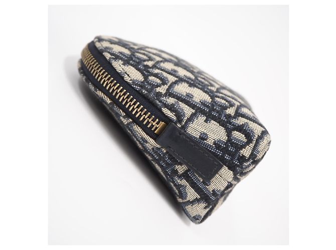 Borsa Pochette Christian Dior Trotter Marrone Blu navy - vista 7