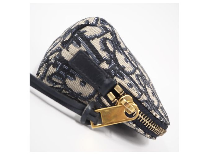 Borsa Pochette Christian Dior Trotter Marrone Blu navy - vista 8