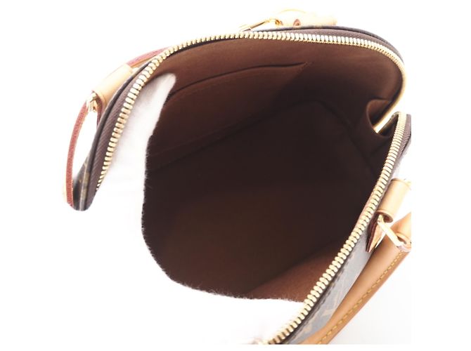 Bolsa Louis Vuitton Monogram Alma BB Marrom Bege - vista 12