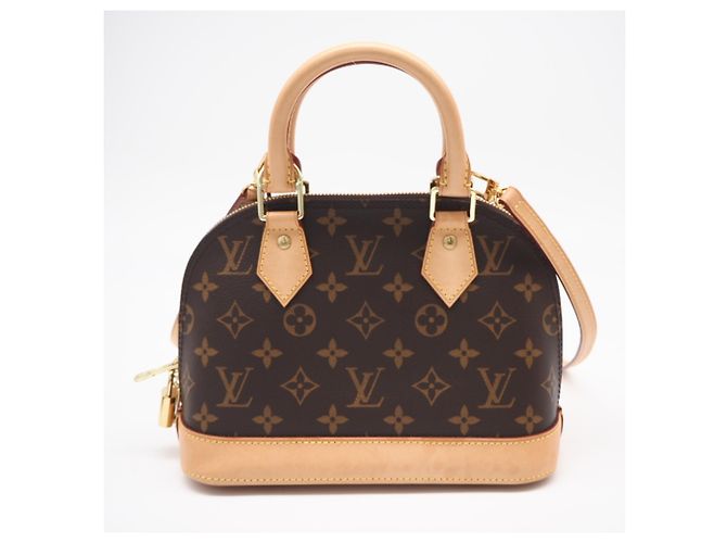 Bolsa Louis Vuitton Monogram Alma BB Marrom Bege - vista 2