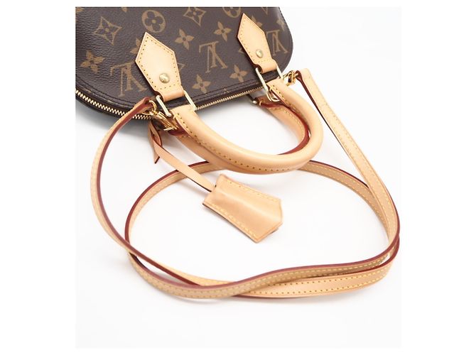 Bolsa Louis Vuitton Monogram Alma BB Marrom Bege - vista 4