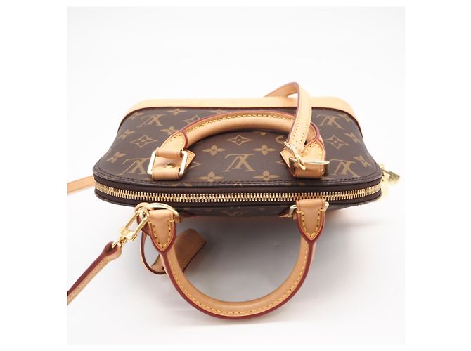 Bolsa Louis Vuitton Monogram Alma BB Marrom Bege - vista 6
