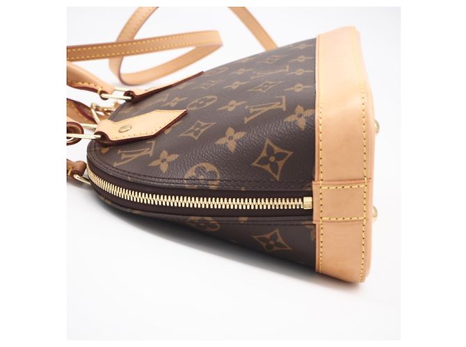 Bolsa Louis Vuitton Monogram Alma BB Marrom Bege - vista 9