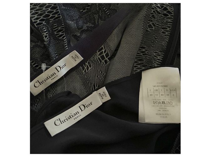 Falda maxi de encaje Dior Gris antracita - vista 5