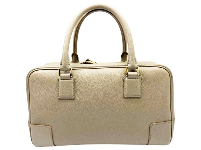 Borsa Loewe Amazona 23 in pelle di vitello grana morbida Beige Sabbia - vista 2